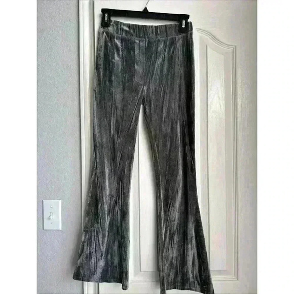 Nordstrom Treasure & Bond Girls Comfy Size L (10/12) Black Raven Flare Out Pants - Picture 1 of 4